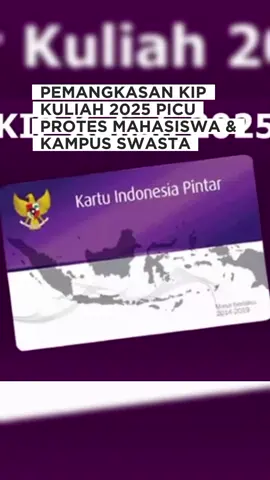 Polemik KIP Kuliah 2025 semakin ramai diperbincangkan. Pemangkasan bantuan dinilai berpotensi mengancam akses pendidikan tinggi bagi mahasiswa dari keluarga kurang mampu. DPR bersama sejumlah kampus swasta menegaskan pentingnya pengawasan dan peninjauan ulang kebijakan ini. Dilansir dari: Detik dot com #kipkuliah #pendidikantinggi #beasiswa #fyp #mahasiswa 