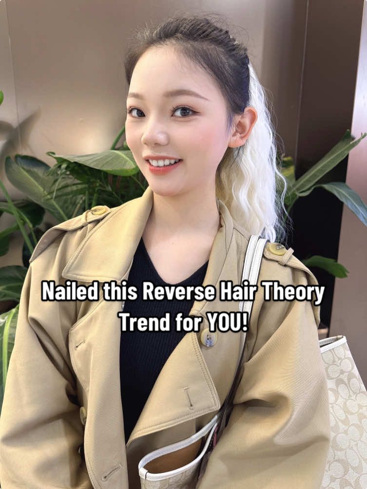 Nailed this Reverse Hair Theory Trend for YOU! #ponytail #hair #cutehairstyles #black  #güçlüsaçlargüçlüben 