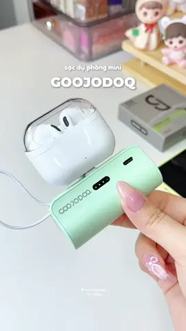 sạc dự phòng mini Goojodoq , vừa nhỏ gọn vừa sạc được nhiều thiết bị 📲 #sacduphong #sacduphongmini #goojodoq #review #thaothichriviu 