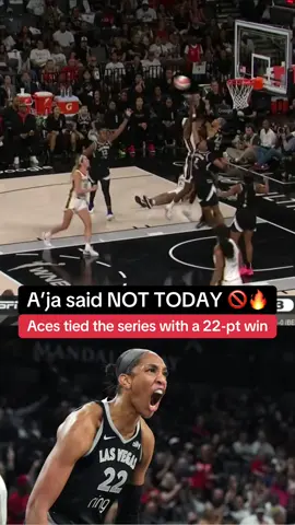 A’ja Wilson dominates with 25 points, leading the Aces to a 90-68 victory over the Fever, evening the series at 1–1 💪 (Via ESPNW/instagram) #WNBAPlayoffs #WNBA #ajawilson #lasvegasaces #indianafever @Las Vegas Aces 