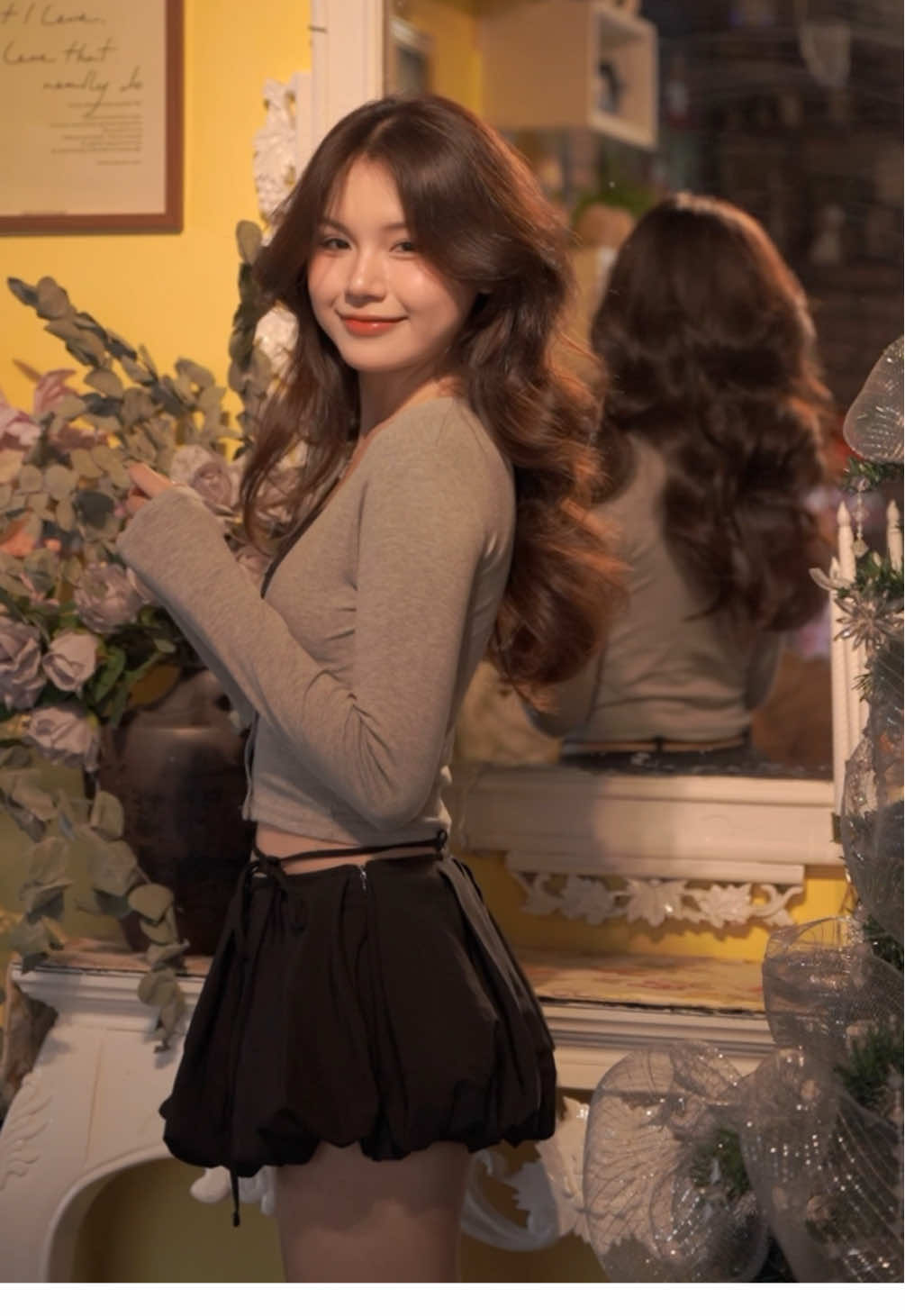 Thấy cũng dịu🫧 #cardigan #setdoxinh #xuhuong #outfitideas #fitcheck 