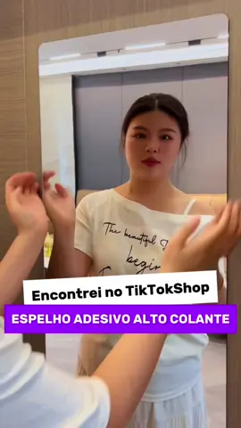 Espelho adsivo alto colante resiste e barato De R$100 ele ta saindo por menos de R$20 reais, corre clica no carrinho laranja e adquira agora porque é por tempo limitado 👇🏽👇🏽👇🏽