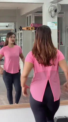In love with this beautiful colour Tshirt ❤️ sizes available ✅ Delivery all over nepal 🇳🇵 message us to order 🥰 #jhiguactivewear #dance #foryou #sporttshirt #zumba 