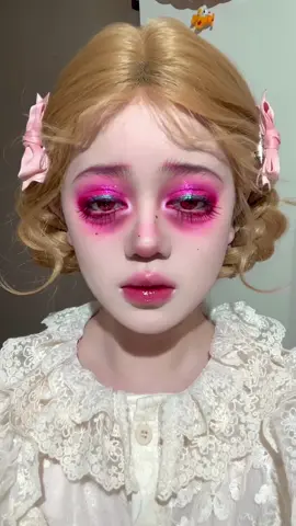 Makeup tutorial Doll Crazy Rabbit!!💖🐇👸#creativemakeup #makeuptutorial #trendingmakeup #makeuplook 