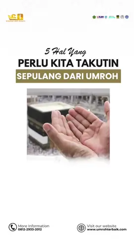 ✨ 5 Hal yang Perlu Kita Takuti Sepulang dari Umroh ✨ Ibadah umroh adalah perjalanan suci yang penuh makna. Namun, ada satu hal yang sering terlupa: bagaimana kita menjaga hati dan amal setelah pulang ke tanah air. 🤲 Berikut 5 hal yang patut kita takutkan setelah kembali dari umroh: 1️⃣ Semangat ibadah menurun – tidak lagi rajin shalat, tilawah, atau dzikir seperti di Tanah Suci. 2️⃣ Kembali pada maksiat lama – melupakan janji kepada Allah saat di depan Ka’bah. 3️⃣ Lalai dari syukur – tidak menjaga nikmat kesempatan yang Allah beri. 4️⃣ Tidak menjaga akhlak – padahal umroh seharusnya membuat hati lebih lembut. 5️⃣ Merasa ibadah sudah cukup – padahal sejatinya umroh adalah awal, bukan akhir. 🌿 Mari jadikan umroh sebagai titik balik hidup, bukan sekadar perjalanan. Semoga Allah menjaga keistiqomahan kita setelah pulang dari Baitullah#madinahimanwisata#miwtravelsurakarta#fypシ゚viral🖤tiktok☆♡🦋myvideo 