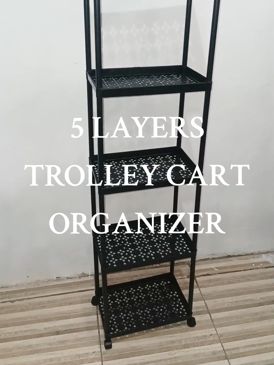 5 Layers trolley carr organizer #trolley #trolleycart #trolleyorganizer #organizer #cartorganizer 