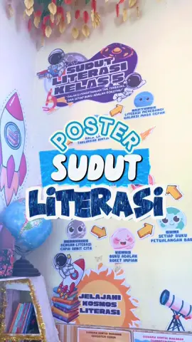 POSTER SUDUT LITERASI KELAS / POSTER POJOK BACA ✅ TERSEDIA UNTUK KENJANG SD, SMP, SMA ✅ TERDAPAT 8 SLOGAN MOTIVASI TEMA LUAR ANGKASA ✅ LINK DOWNLOAD ADA DI BIO 😊 #poster #sudutbaca #literasi #pojokbaca #hiasankelas #posterkelas #CapCut 
