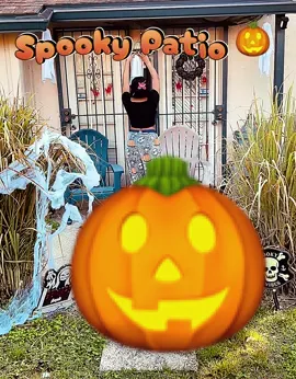From garden glow ➡️ haunted patio 👻✨ Part 2: Dollar Tree sorcery + Five Below magic = spooky vibes unlocked 🎃 You hanging out here or running? 🏃‍♀️💨 #spookyvibesonly #HauntedPatio #diydecor #spookyseason #halloweendecor 