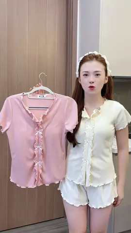 {Mở bán} Bộ Ngủ thun tăm viền #nguyễn_thuý_hiền 
