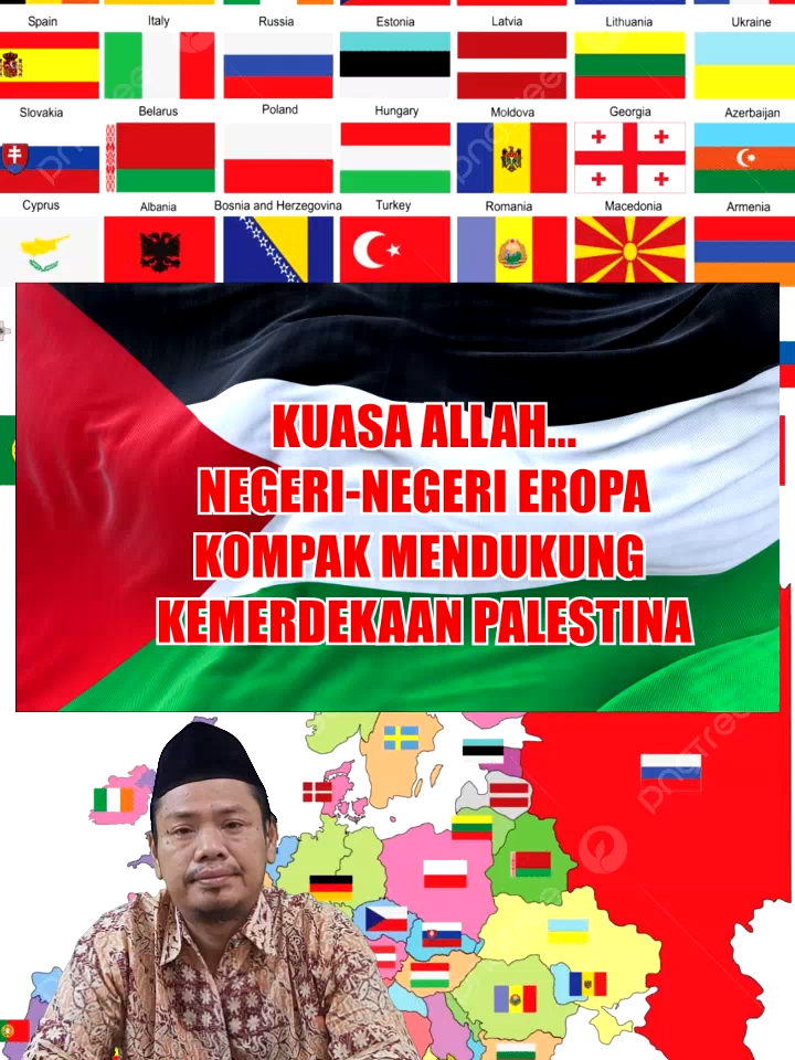 Negara-negara Eropa Kompak Dukung Palestina. Allahu Akbar! #palestina #palestinamerdeka #amerika #freepalestine