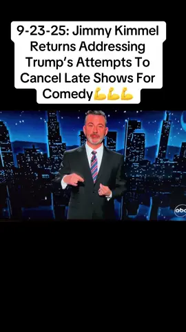 #jimmykimmelreturns #trump #fyp #2025 #Freespeech  Jimmy Kimmel Addresses How Trump wants To Destroy Free Speech and Take hundreds of Jobs From Late Night Show Employees because of jokes Trump don’t agree with🤷‍♂️