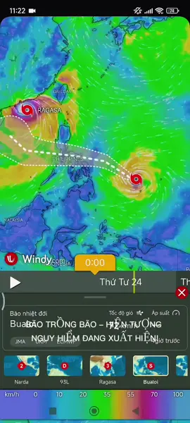 🌪️ BÃO TRỒNG BÃO – HIỆN TƯỢNG NGUY HIỂM ĐANG XUẤT HIỆN! 🌪 #canhbaonguy  #AnToànLàTrênHết  #TinBãoKhẩn  #baotrongbao 