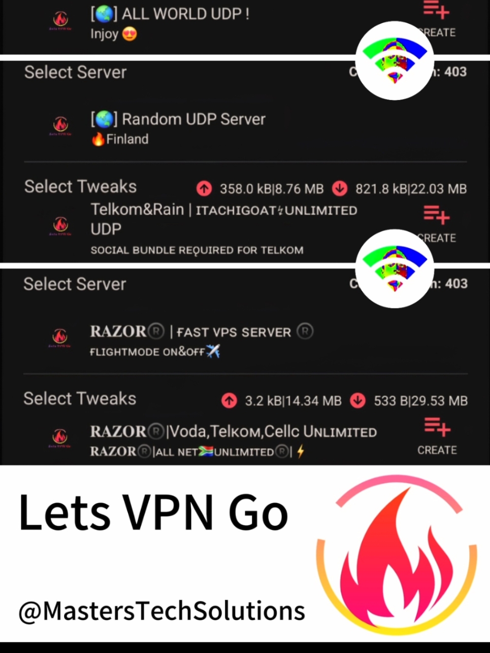 VodaCom-SA | MTNSA | Telkom, Rain & Cell C — Unlimited 𝗟𝗲𝘁𝘀 𝗩𝗣𝗡 𝗚𝗼 | 𝗔𝗹𝗹 𝗧𝘄𝗲𝗮𝗸𝘀 & 𝗦𝗲𝗿𝘃𝗲𝗿𝘀 𝗮𝗿𝗲 𝘄𝗼𝗿𝗸𝗶𝗻𝗴 ᴅᵒʷⁿˡᵒᵃᵈ ˡⁱⁿᵏ 🔗 https://bit.ly/letsVPNgo ☰ Tap the top 3 lines on your left &→ Online Update (ᵈᵃᵗᵃ ᶜᵒⁿⁿᵉᶜᵗⁱᵒⁿ ⁿᵉᵉᵈᵉᵈ ᶠᵒʳ ᵘᵖᵈᵃᵗᵉ) ⚡ New servers + tweaks will load Before you start ✈️flight mode on & off✅️ Choose your favorite Tweak & Server Tap Start & Get Connected  Add Time Every Hour To Avoid connection issues✅️ For improvement, don't forget to give us Feedback youtube.com/@masterstechsolutions Visit Community fb.com/MastersTechSolutions #masterstechsolutions #freedata #vpn