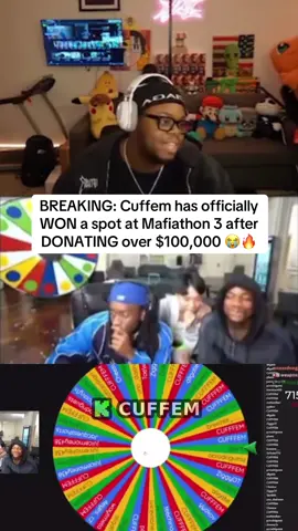 BREAKING: Cuffem has officially WON a spot at Mafiathon 3 after DONATING over $100,000 😭🔥 | #cuffem #kaicenat #mafiathon3 
