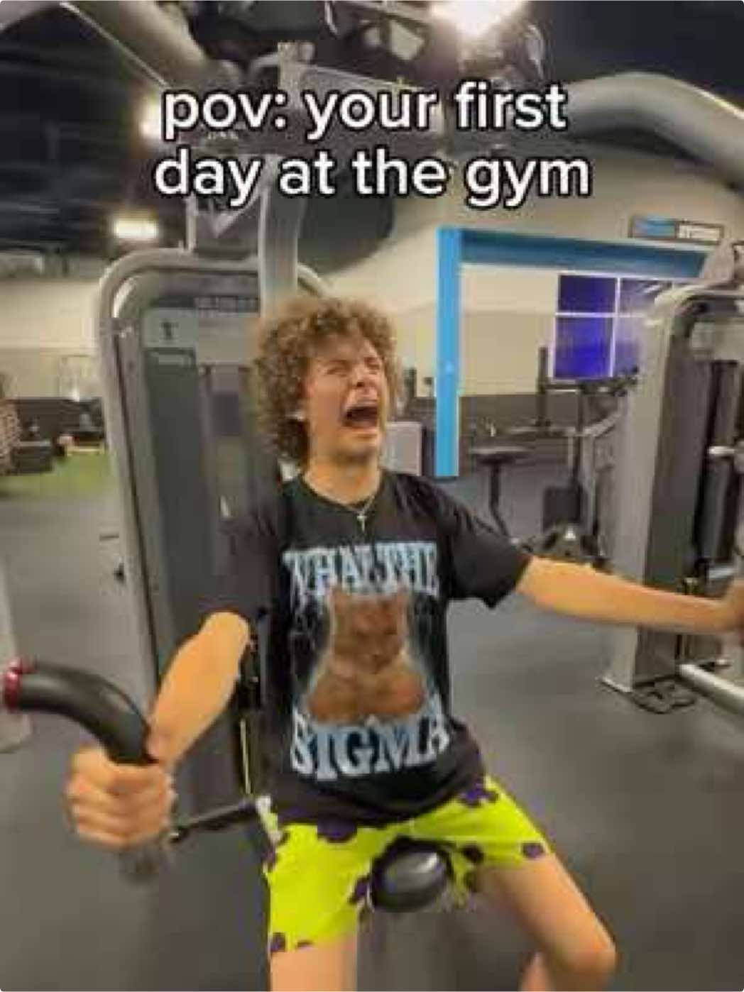 We all start somewhere #gym #GymTok #gymhumor #funny #pov do you remember your first day at the gym? Thank you @𝕷𝖎𝖌𝖍𝖙𝖘𝖐𝖎𝖓✭ and @kenzoeuswn5 for helping film