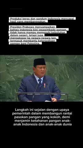 Presiden Prabowo nyatakan siap membantu pangan untuk Palestina.  #palestina #indonesia #prabowo #pangan #fyp 