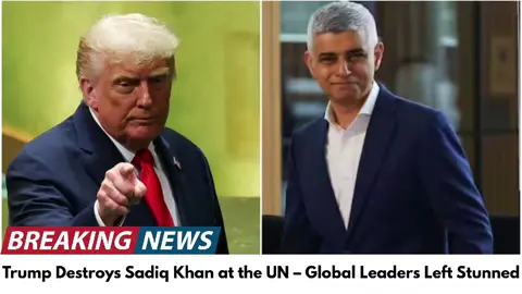 🔥 Donald Trump just obliterated Sadiq Khan on the world stage at the UN. Calling him a “terrible mayor” and warning that London is sliding toward Sharia law — in front of global leaders. Absolute humiliation for Khan, and the crowd applauded Trump’s bold words. Do YOU agree with Trump’s takedown of Khan? Or was he out of line? 👀👇 #Trump #SadiqKhan #London #UKPolitics #UNSpeech 
