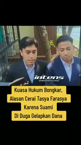 Kuasa Hukum Bongkar,  Alasan Cerai Tasya Farasya Ternyata Karena Suami Di Duga Gelapkan Dana. #tasyafarasya #tasyafarasyamakeup  #cerai #fyp #viral 