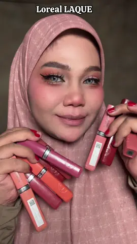 Semua Shade Loreal LAQUE #rekomendasilipstick #lorealglossylips #lacquerlikegloss #lorealglossylips #bibirglossytahanlama @L’Oreal Paris Makeup & Hair 