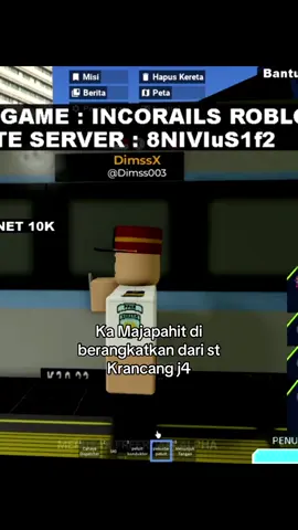 Momen2 dinas Ka Majapahit relasi St Pos pengumben - St Gda,ada momen papasan dan momen di susul Ka Argo Bromo Anggrek di st Pgs😭 Source : Live Tiktok @mazxyy25-   #roblox #incorails #huntingkeretaapi #keretaapiindonesia #indoconectrtasport 
