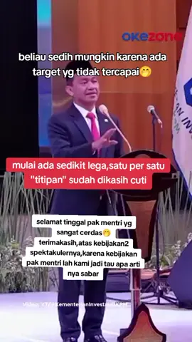 jangan menangis pak mentri,kami takut hilaf,kami pasti mengenang jasa2 mu,jangan kwatir,walau kadang kebijakan mu sangat menjengkelkan dan ga ada bagus nya TERIMAKASIH PAK MENTRI SALAMAT JALAN #fyp #tranding #evryone #fyppppppppppppppppppppppp #jabaristimewa 