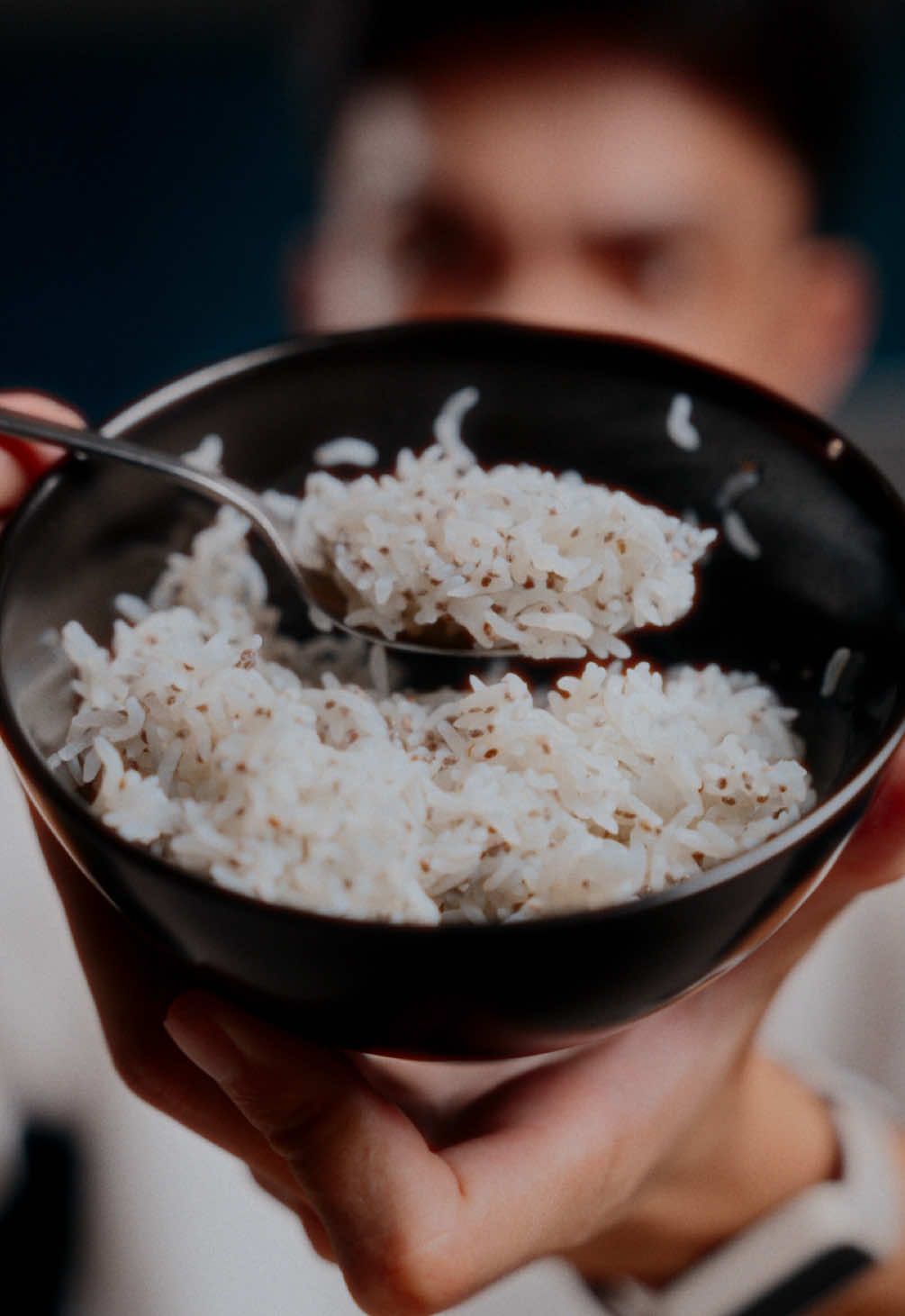 Shirataki rice with chia seeds. #rice #shiratakirice #chiaseeds #foodtiktok #Recipe 