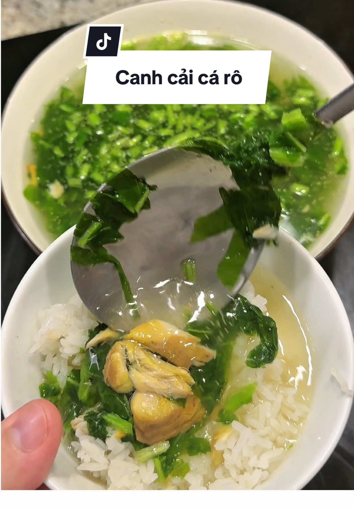 Canh cải cá rô sấy thăng hoa tiện lợi #lemhayanvat #LearnOnTikTok #canhcaicaro #vinam #xuhuong 