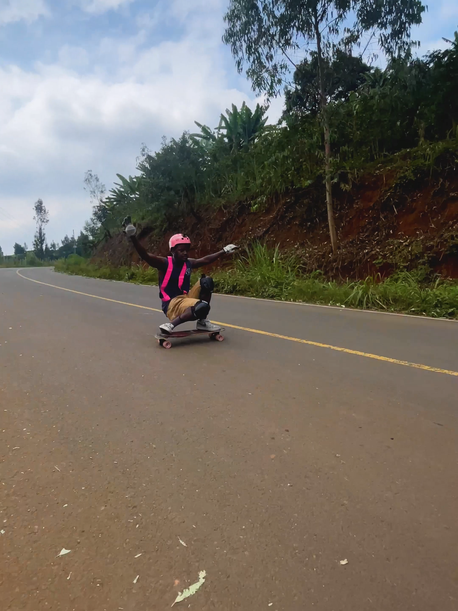 We out here #kenya #downhillskateboarding