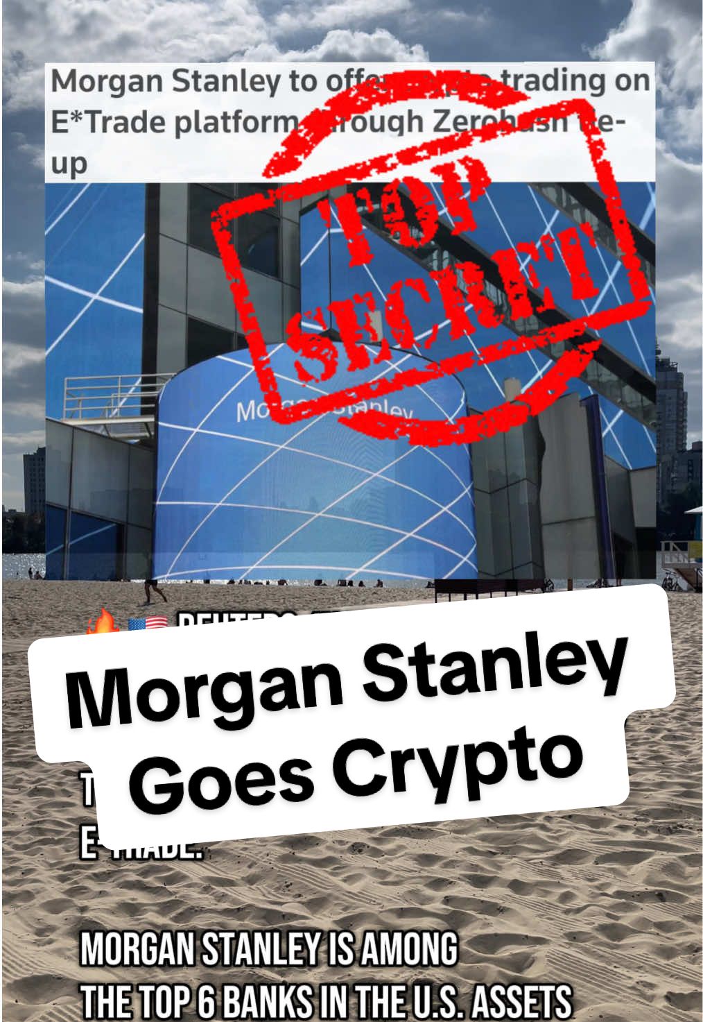 🚨 Morgan Stanley, one of the biggest U.S. banks, is giving retail clients access to crypto trading in 2026. . . #cryptotrading #morganstanley #cryptoadoption #cryptonewstoday