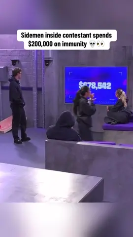 Sidemen inside contestant spends $200,000 on immunity from the prize pool 👀💀 #sidemen #sidemensunday #fyp #foryou #immunity 