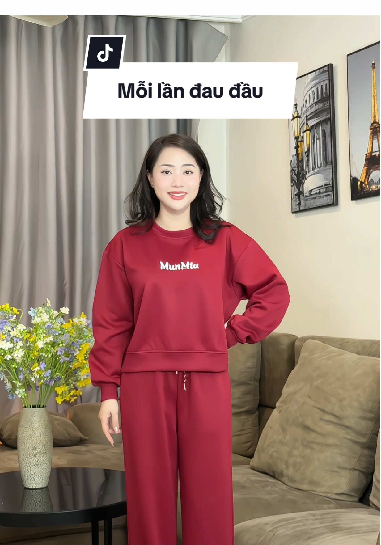 Mỗi lần đau đầu #setdomacnha #setdonu #domacnhanu #linhlonglanh #trannhatlinh 