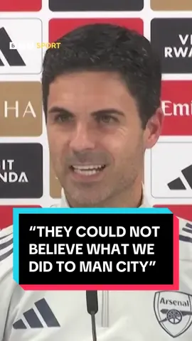 🗣️ “They could not believe what we did to Manchester City.” Mikel Arteta has responded to critics of Arsenal’s performance against Man City. #AFC #Arsenal #Football #ArsenalFC