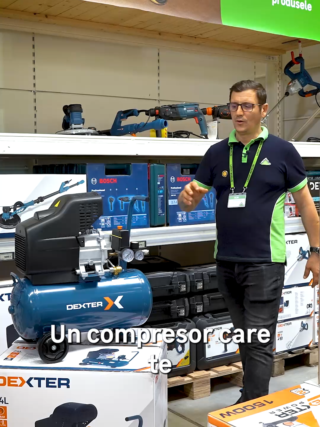 Compresorul Dexter de 1.5 kW, cu rezervor de 24 L și presiune maximă de 10 bar, este soluția perfectă pentru alimentat unelte pneumatice, umflat roți, curățare cu aer comprimat sau vopsit cu pistolul pneumatic. Datorită roților cu care este prevăzut, îl poți muta ușor în atelier sau pe șantier. Motorul cu lubrifiere pe ulei asigură o funcționare durabilă și eficiență pentru orice lucrare și, în plus, beneficiezi de garanție timp de 5 ani. Achiziționează-l online sau din magazinele noastre fizice! #leroymerlinro
