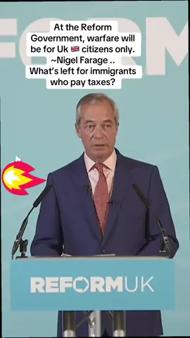 Warfare will be for UK citizens only not immigrants says Reform Party leader Nigel Farage. #Scotland #britain #unitedkingdom #immigrants #africa 