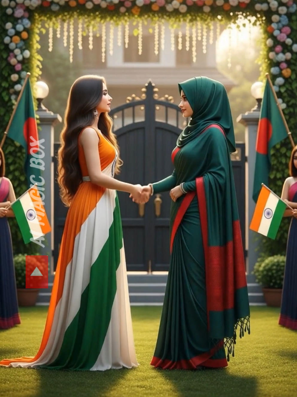 বাংলাদেশ বনাম ভারত | কুরআন তেলাওয়াত বনাম গীতা পাঠ | কার জয় হবে? #ai #fypage #fupシforyou #viral #trending @tiktok creators @TikTok 