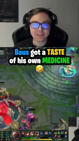 Baus got a taste of his OWN Medicine🤣 #losratones #thebausffs #leagueoflegends #baus #creatorsearchinsights 