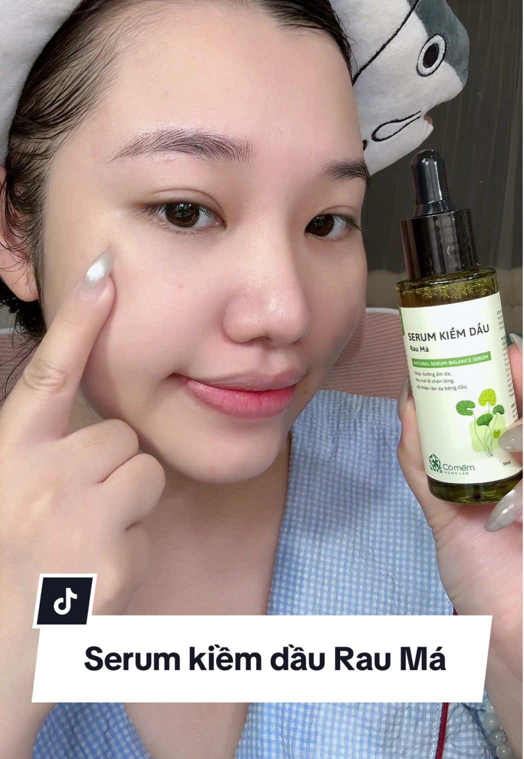 Serum kiềm dầu rau má củ cỏ mềm dùng mê lắm lun bớt đổ dầu hẳn #comem #myphamthiennhien #reviewcamoi #serumkiemdau #skincare 