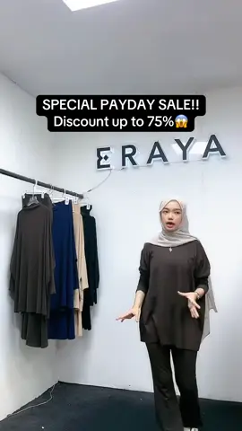 PAYDAY SALEE🥳 diskon one sett nihhh, jangan sampe engga dapett‼️ #livehighlights #onesetmurah #outfitinspo #hijaboutfit #fyp 