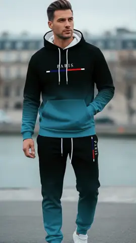 Autumn and Winter Black and Red Gradual Color Set #mensfashion #outfit #spotlightfinds #autumnfashion #TikTokFashion 