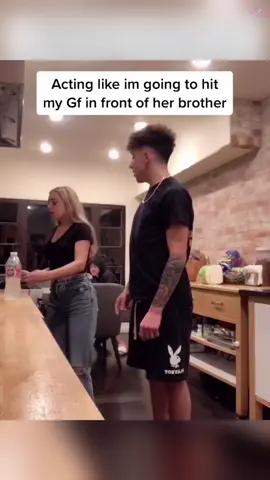 They say if you pretend to jumpat your girl and she flinchesyou're an abusive husband bf #tprank #fun #funny#boyfriend#usa 