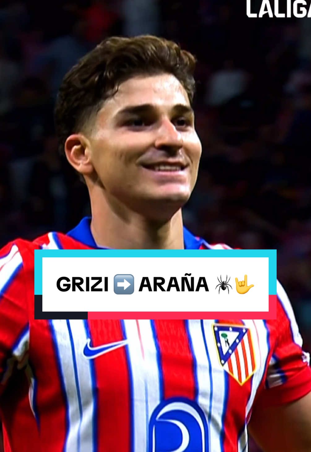 Last time at home against Rayo 💭 Grizi ➡️ Araña 🕷️🤟 #atleticodemadrid #LALIGA #julianalvarez #griezmann #goals 