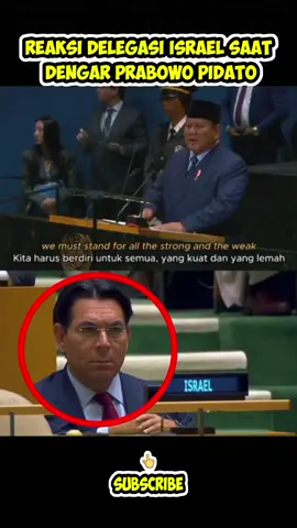 Pidato Prabowo di depan delegasi Israel🔥 #pbb #perancis #america #israel🇮🇱 #indonesia🇮🇩 #fyppppppppppppppppppppppp 