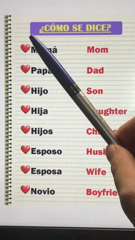 Vocabulario inglés #ingles #inglesfacil #aprenderingles #inglesonline #inglesbasico #englishclass #englishteacher #learnenglish #englishlesson 