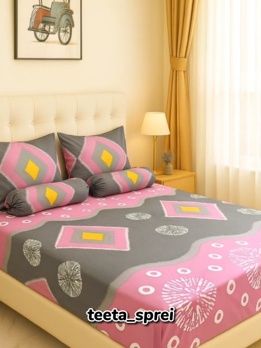 Sprei motif berlian ini udh punya belumm ? co skrg mumpung masih murahh #sprei #spreimotif #spreijumputan #spreimurah #homedecor 