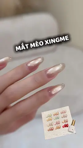 MẮT MÈO SÁNG NHƯ TRÁNG GƯƠNG #nail #sonmatmeo #thanhvynail #thanhvyedana #xingme 