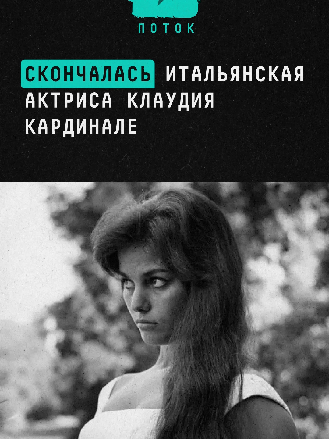 Скончалась итальянская актриса Клаудия Кардинале #новости #поток #италия #актриса #кардинале