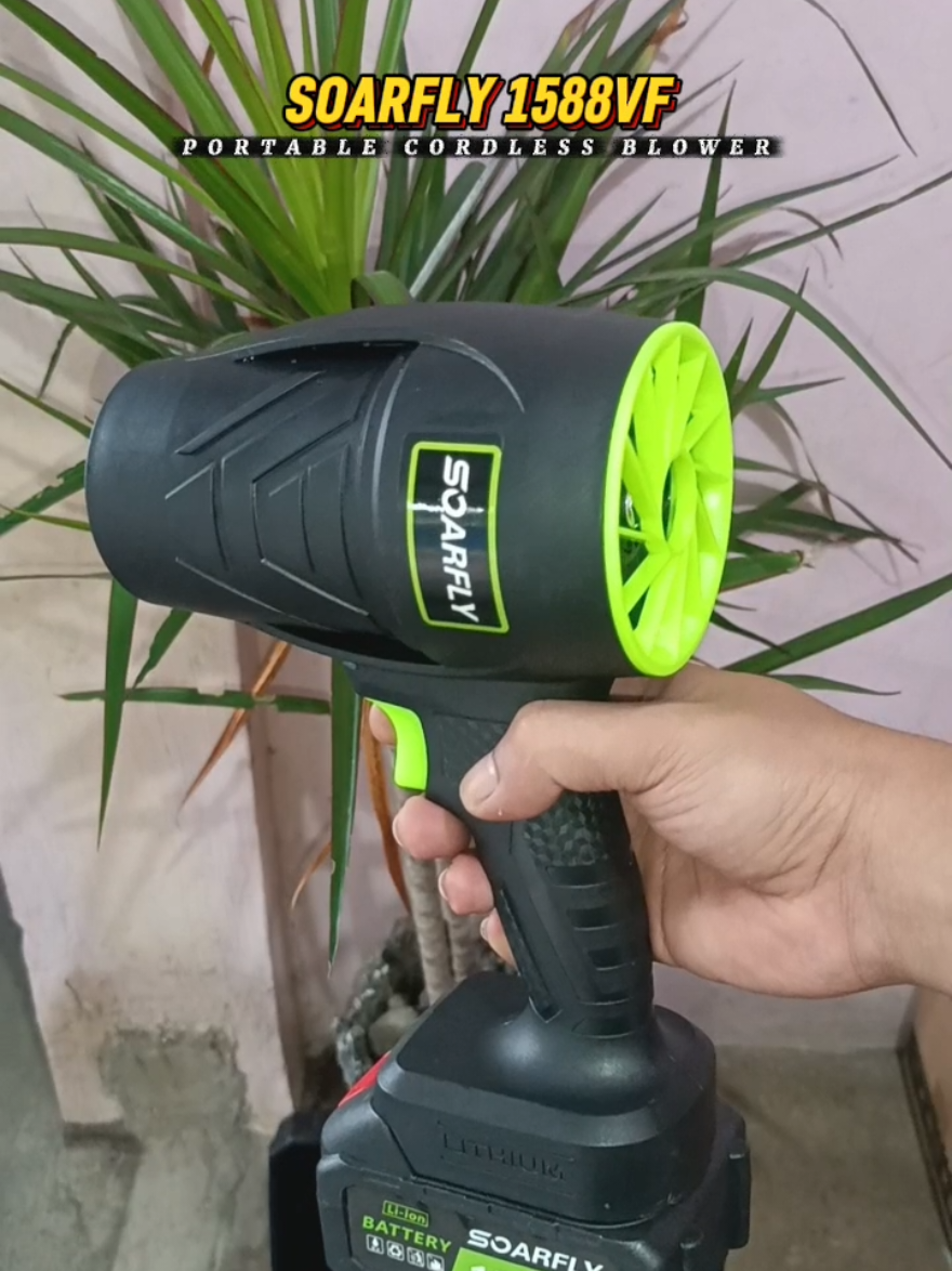 SOARFLY 1588VF Portable Cordless Blower Heavy Duty Mini Turbo Jet Fan + 2 Batteries. #soarfly #cordless #blower #fyp #cordlessblower 