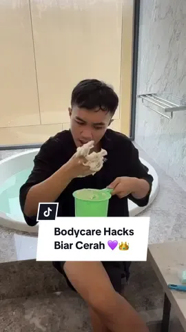 Body care hacks biar cerah maksimal! Penasaran coba?! 💜👀👑✨ #kerajaanglowing #sabunpencerah #brighty #sabunbatang #barsoap 