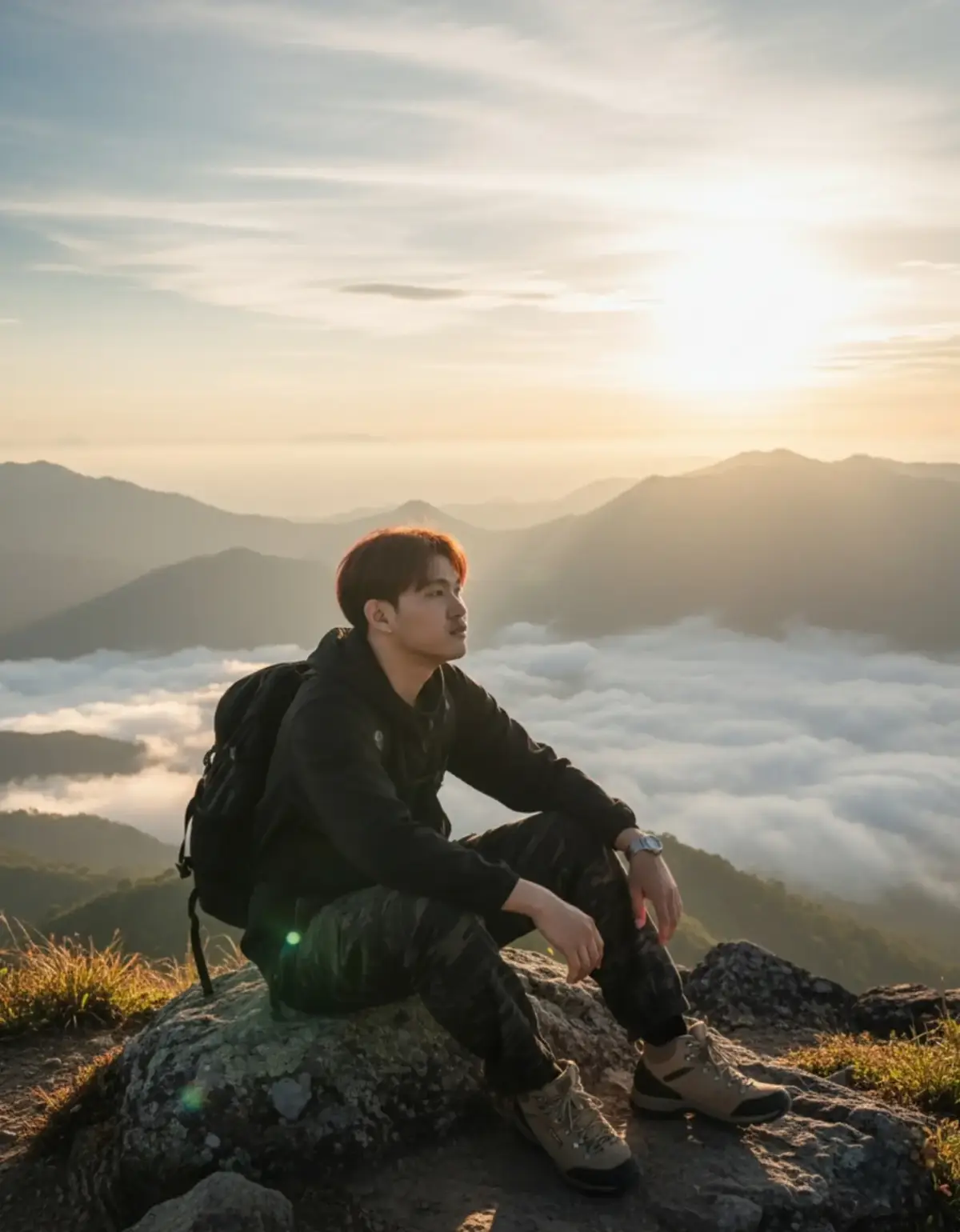 ✨แจก Prompt เนรมิตภาพถ่ายฟีลแคมป์ปิ้ง เดินป่า สายรักธรรมชาติ🍃⛰️ ทำตามนี้เลยครับ👇🏻 สวัสดีจ้า🥰 1️⃣. เปิด Gemini 2️⃣. อัปโหลดรูปตัวเองเข้าไปเลย 3️⃣. copy Prompt นี้ไปใช้ 1️⃣.ใช้ใบหน้าของฉันจากภาพต้นฉบับสร้างภาพ ผู้ชาย นั่งงอขาอยู่บนยอดเขา หันหน้าเอียง ขวามองท้องฟ้าใส่เสื้อคุลมสีดำแขนยาวสะพาย กระเป๋าเป้เดินป่าสีดำ รองเท้า Keen เดิน ป่าสีเบจกางเกงขายาวลายทหาร มีผมหน้า ม้า พื้นหลังเป็นวิวภูเขาหลายลูกกับเมฆ ลอย มีทะเลหมอกสมจริงบรรยากาศยาม เช้าที่สดใส พระอาทิตย์กำลังขึ้นส่องแสง เปล่งประกาย ใบหน้าตรงกับภาพต้นฉบับ อัตราส่วน 9:16 ใช้รูปที่แนบมาด้านบน 2️⃣.ใช้ใบหน้าของฉันจากภาพต้นฉบับ สร้าง ภาพผู้ชาย มีผมหน้าม้า สวมเสื้อคลุมสีดำแขนยา ดำ กางเกงขายาวลายทหารรองเท้า keenสี เบจ ใส่นาฬิกาสมาร์ทวอทช์ และหมวกเดิน ป่ากลางแจ้งสีเบจ ดริปกาแฟนั่งอยู่บนเก้าอี้ แคมป์ปิ้ง ลำธาร กาง โต๊ะปิกนิก ดริปกาแฟ โดยมีรถยนต์ TANK300 สีดำเบลอเล็กน้อยเป็นฉากหลัง​ อัตราส่วน 9:16 ใช้รูปที่แนบมาด้านบน 3️⃣.ใช้ใบหน้าของฉันจากภาพต้นฉบับ สร้าง ภาพผู้ชาย สวมเสื้อคลุมสีดำแขนยาว กางเกงขา ยาวลายทหาร รองเท้าเดินป่า ใส่นาฬิกา สมาร์ทวอทช์และหมวกเดินป่า นั่งบนฝากระ โปรงรถยนต์ TANK300 รถยนต์กับเข้ากัน ได้ธรรมชาติ​ สีดำ มีวิวด้านหลังเป็นภูเขาหลายลูก และ หมอกบางๆ เบลอเล็ก น้อยเป็นฉากหลัง​ อัตราส่วน 9:16 ใช้รูปที่แนบมาด้านบน #ai   #gemini 