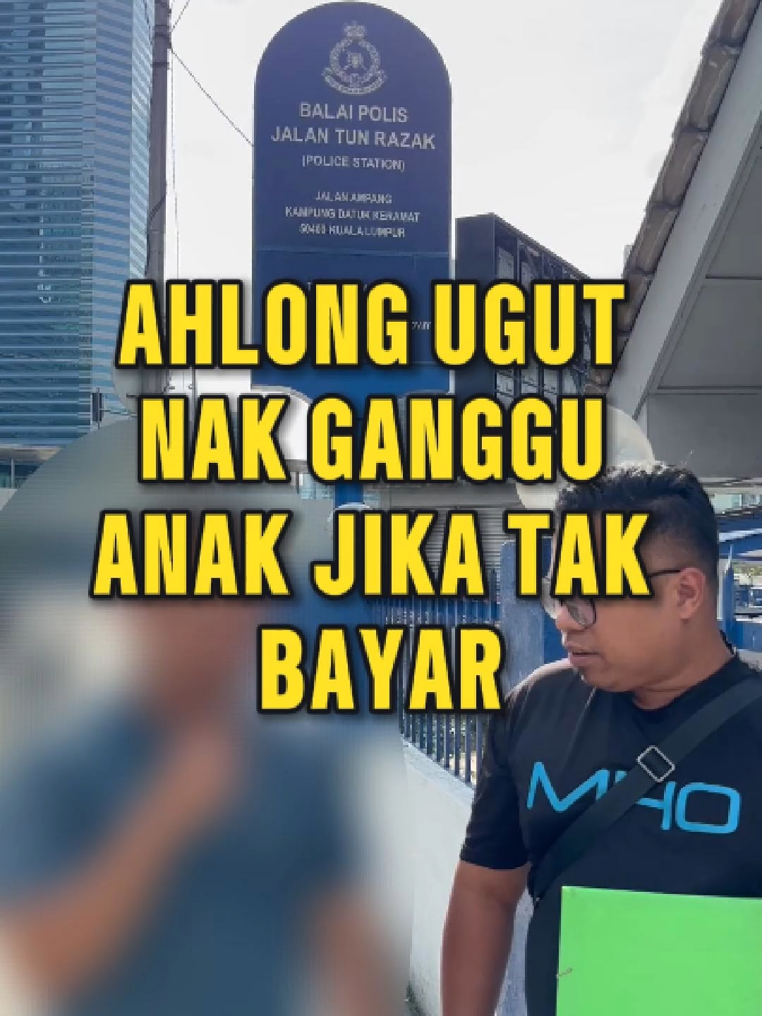 Ahlong ugut nak ganggu anak jika tak bayar.